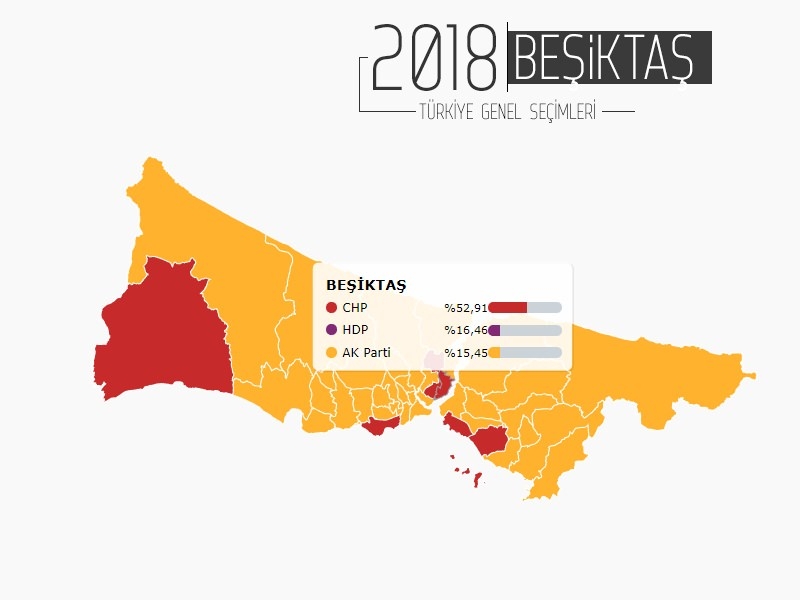 İŞTE İSTANBUL'UN 38 İLÇESİNDE PARTİLERİN ALDIĞI OY ORANLARI... 22