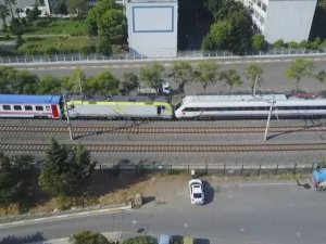 Tuzla’da Tren facia son anda önlendi