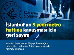 İstanbul ‘a 3 yeni metro hattı